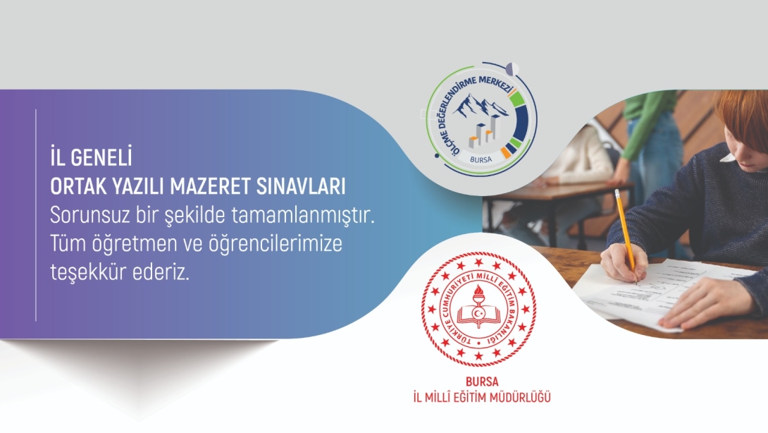 6-7-8 OCAK 2025 TARİHLERİNDE İLİMİZ GENELİNDE UYGULANAN ORTAK YAZILI SINAVLARIN CEVAP ANAHTARLARI YAYIMLANDI